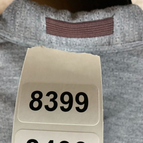 Ted Baker Polo Shirt Men's 6 Gray Printed‎ Pocket Collared Long Sleeve 8399 - Picture 6 of 6